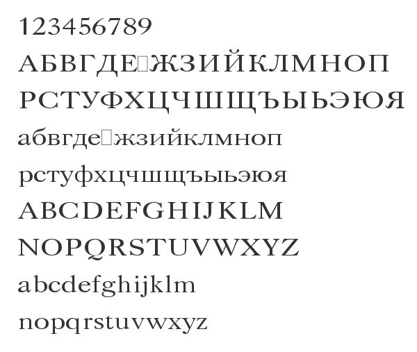 Скачать шрифт Caslon Plain