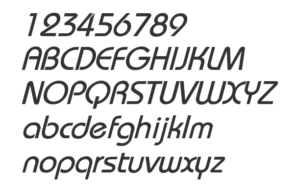 Скачать шрифт Bauhaus Italic