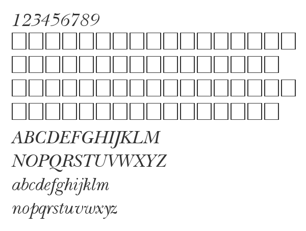 Скачать шрифт NewBaskervilleCTT Italic