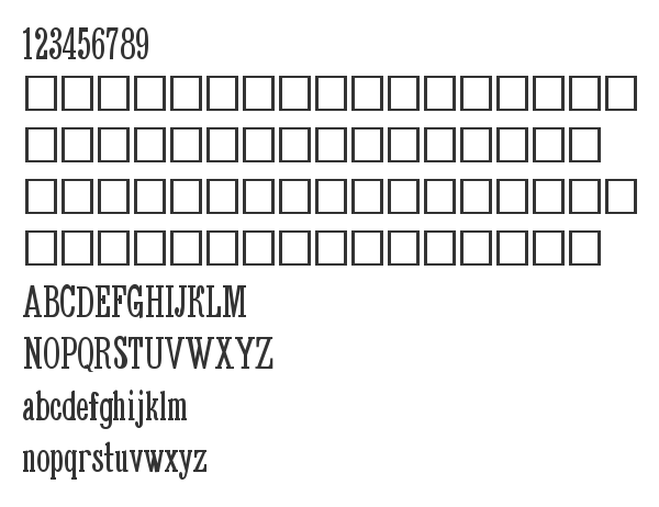 Скачать шрифт BruskovayaCNarrow Normal