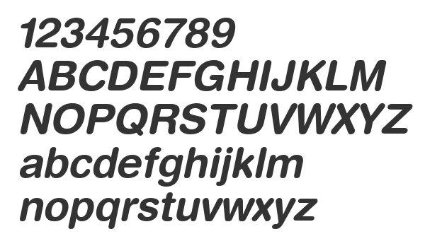 Скачать шрифт HelveticaRounded LT Bold Italic