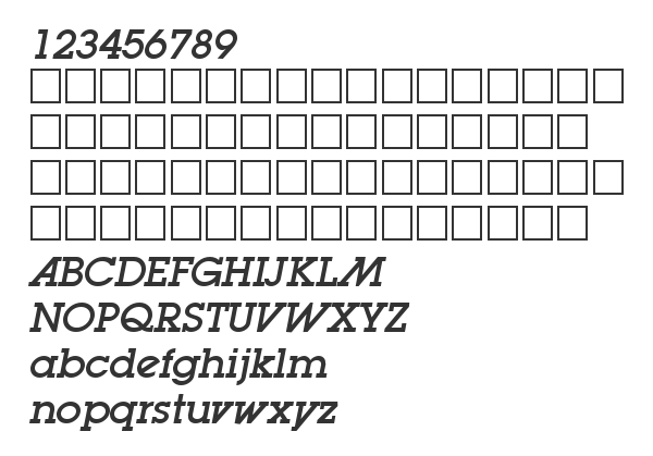 Скачать шрифт LugaAd Oblique