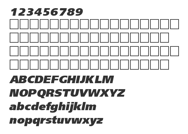 Скачать шрифт FreeSetExtraCTT Italic