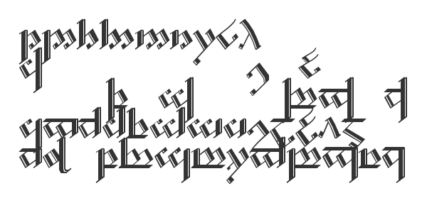 Скачать шрифт Tengwar Noldor-2 Regular