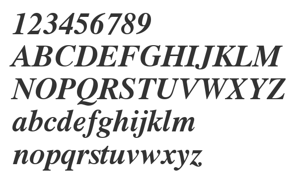 Скачать шрифт Dutch 801 SWA Bold Italic