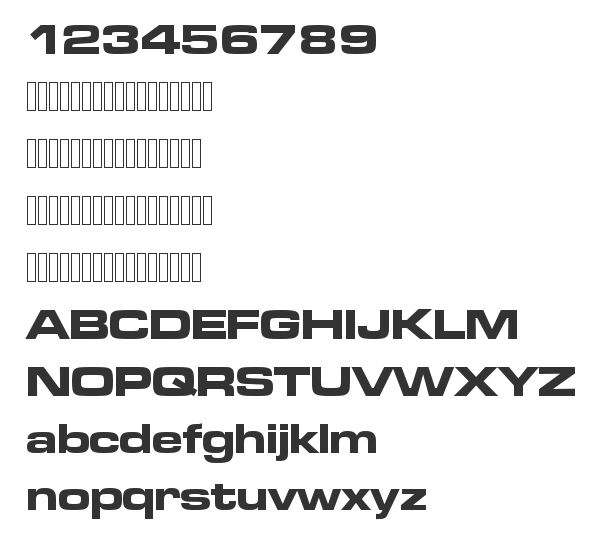 Скачать шрифт MicrogrammaDBolExt Regular