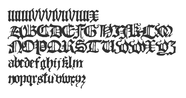 Скачать шрифт Blackletter HPLHS