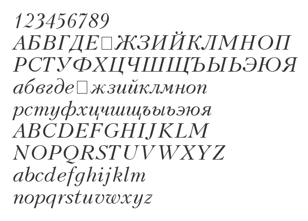 Скачать шрифт UkrainianKudriashov Italic