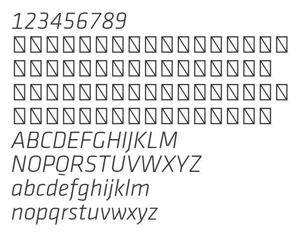 Скачать шрифт Klavika Light Light Italic