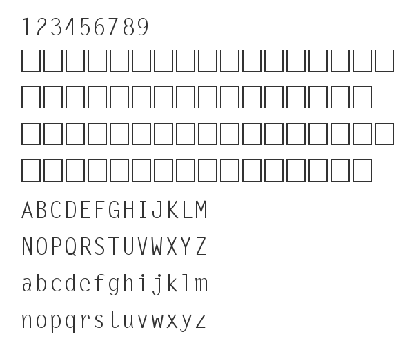 Скачать шрифт UkrMonospaced Regular