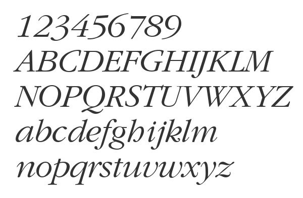 Скачать шрифт Gatineau Italic