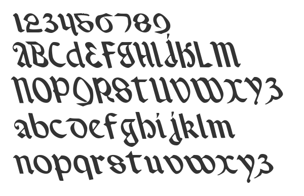 Скачать шрифт Valerius Leftalic Italic