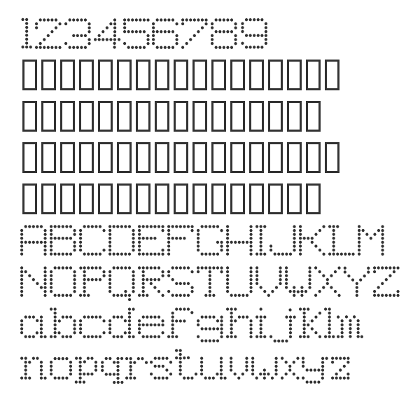 Скачать шрифт 8Pin Matrix Regular