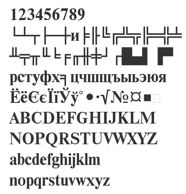 Скачать шрифт NewtonDOSCTT Bold