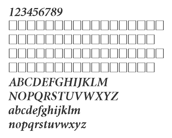 Скачать шрифт Miniature Bold Italic