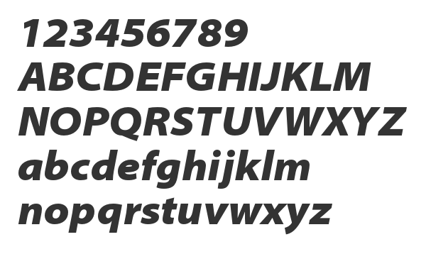 Скачать шрифт Myriad Pro Black SemiExt Bold Italic
