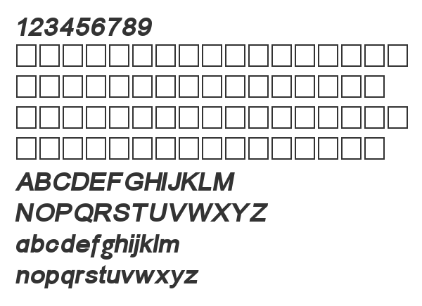 Скачать шрифт ER Univers 866 Bold Italic