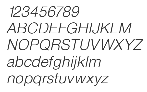 Скачать шрифт Sans Light ITALIC