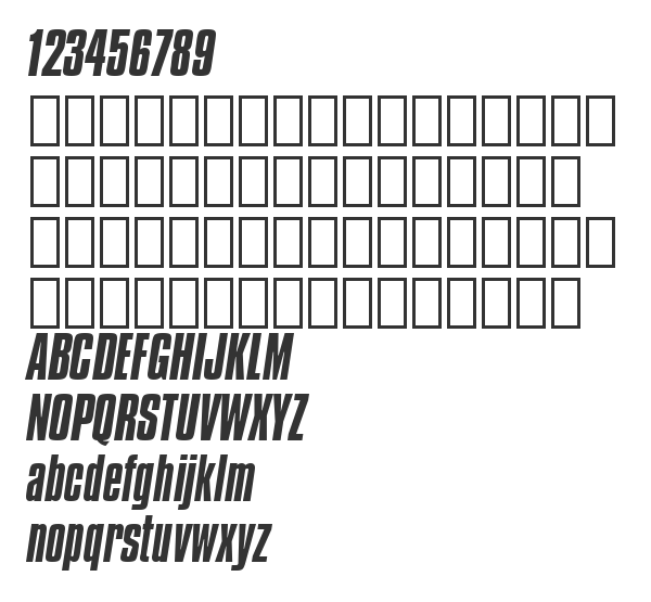 Скачать шрифт Compacta BT Italic