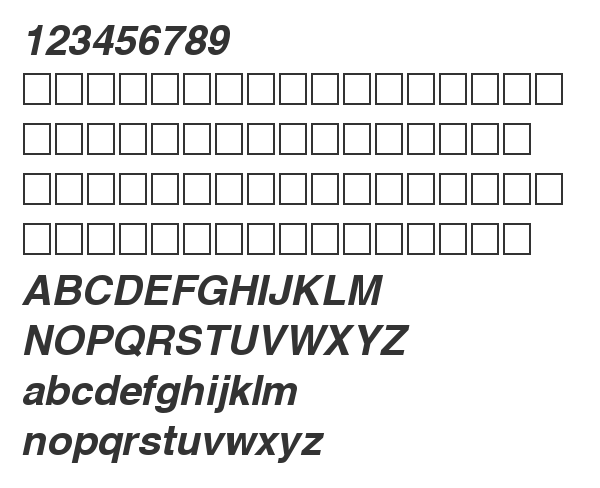 Скачать шрифт Helvetica Bold Oblique