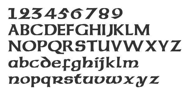 Скачать шрифт Celtic Bold