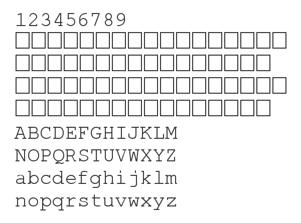 Скачать шрифт ROL-K8/Courier Regular