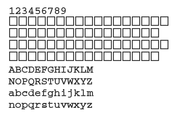 Скачать шрифт CourierTM Bold