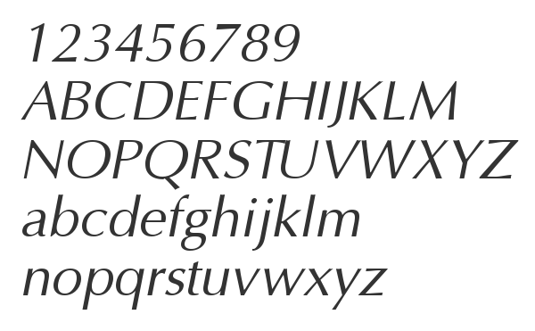 Скачать шрифт OptCyrillic Normal-Italic