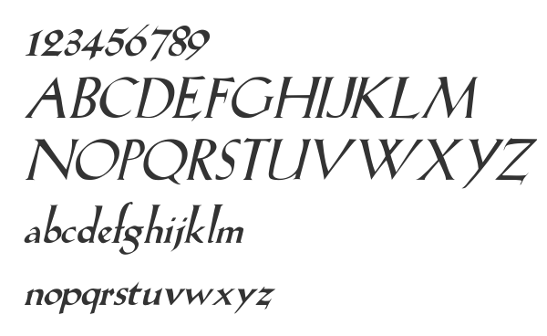 Скачать шрифт LilHvy iTALIC Italic