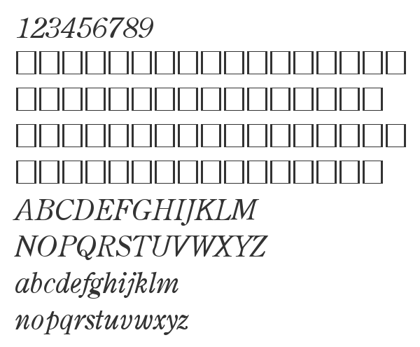 Скачать шрифт AGCenturion Italic