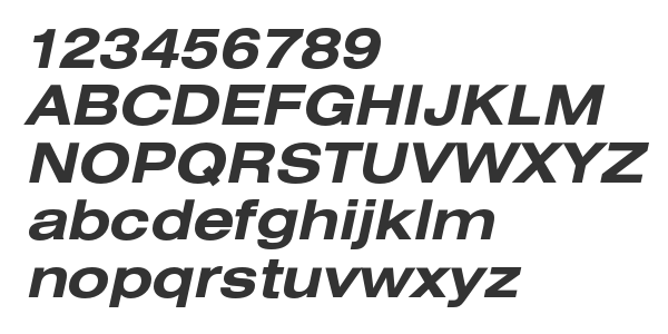 Скачать шрифт HeliosExt Bold Italic