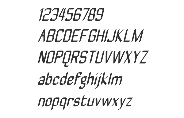 Скачать шрифт ZyphyteCondense Medium Italic