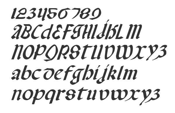 Скачать шрифт Valerius Italic Italic