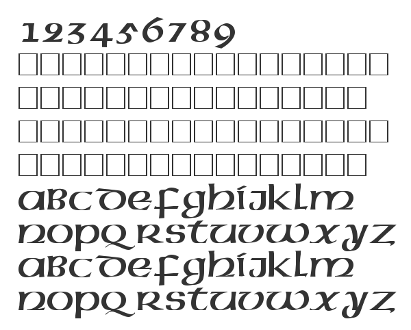 Скачать шрифт American-Uncial Normal