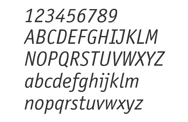 Скачать шрифт OfficinaSansC Italic