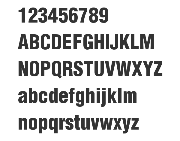 Скачать шрифт Helvetica LT CondensedBlack