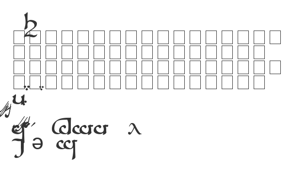 Скачать шрифт Tengwar Sindarin-A Regular