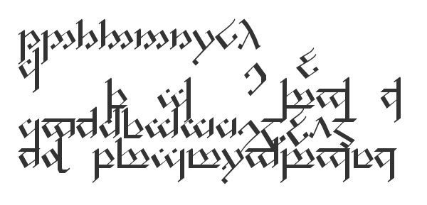 Скачать шрифт Tengwar Noldor-1 Regular