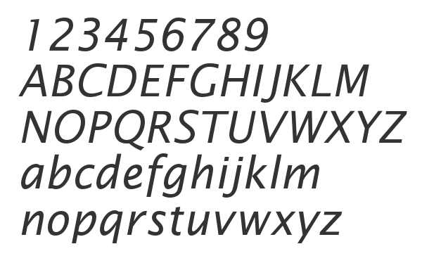 Скачать шрифт OfficeTypeSans Italic