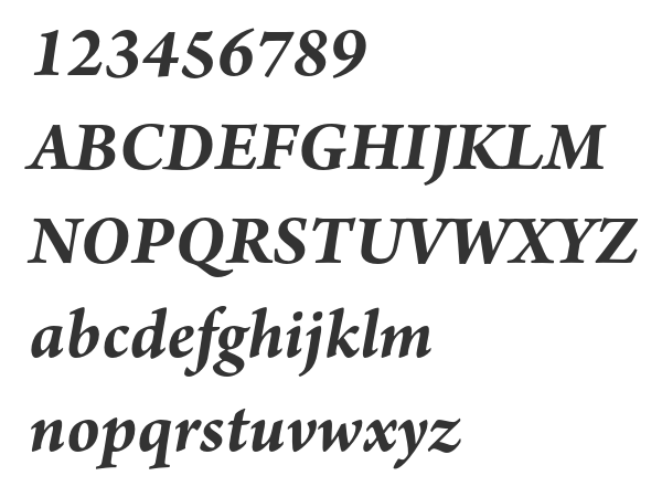 Скачать шрифт Arno Pro Bold Italic