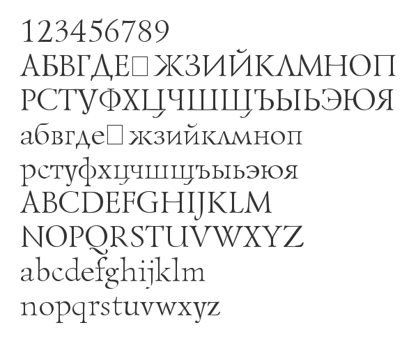 Скачать шрифт Lazurski Cyrillic