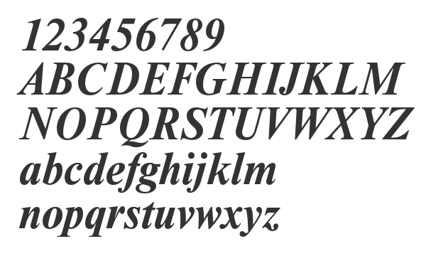 Скачать шрифт NewtonC Bold Italic