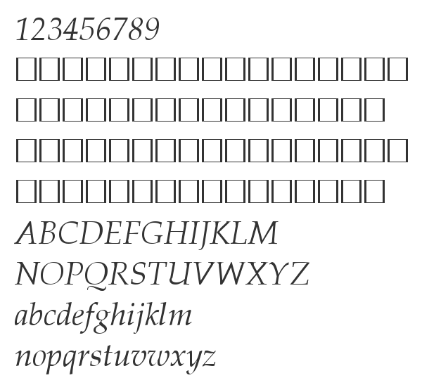 Скачать шрифт AGPalatial Italic