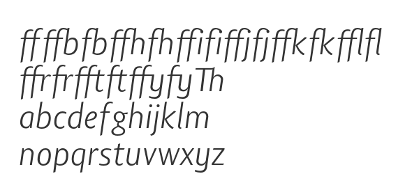 Скачать шрифт Lisboa Sans Ligatures Light Italic