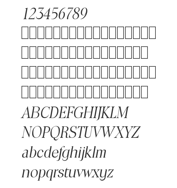 Скачать шрифт ToledoLH Italic