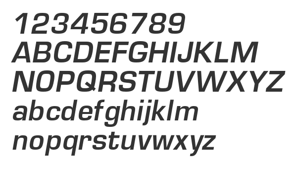 Скачать шрифт EuropeDemi Italic