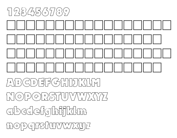 Скачать шрифт DynarOutline Bold