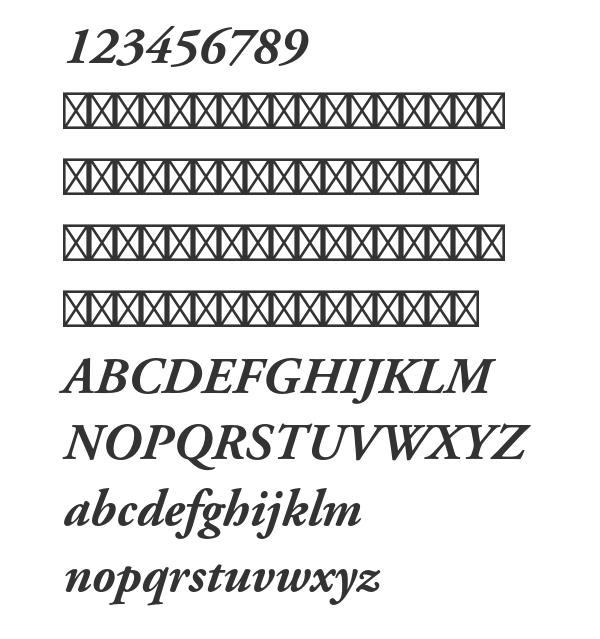 Скачать шрифт Adobe Garamond Pro Bold Italic