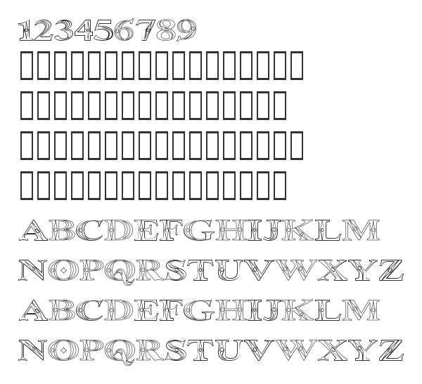 Скачать шрифт Occoluchi Outline Regular