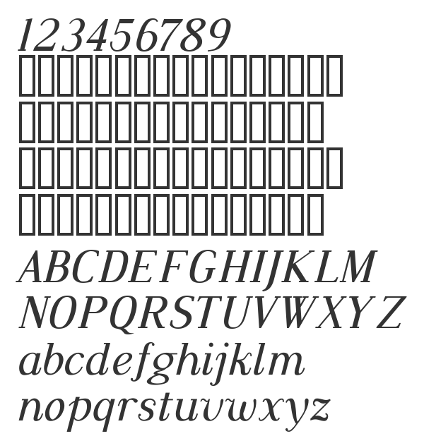 Скачать шрифт Dustismo Roman Italic